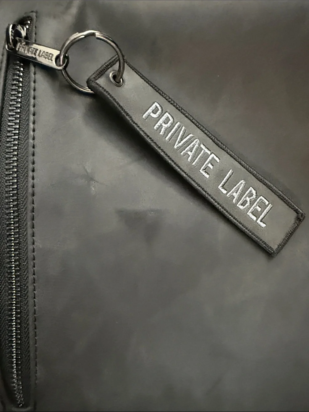 Private Label Platinum Black Men's Duffel Bag with Removable Strap